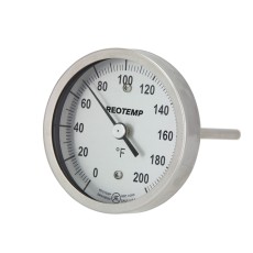 Back Connect Bimetal Thermometer