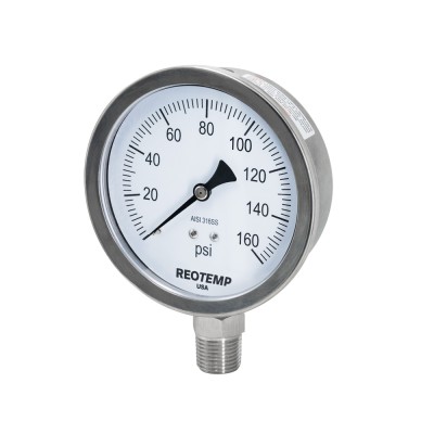 Industrial Stainless Steel Gauges 4"