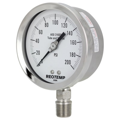 Repairable, Heavy-Duty Stainless Gauges 4"-6"