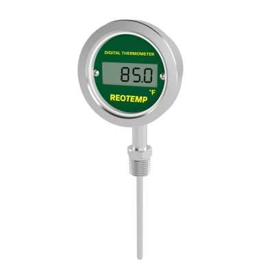 Bottom and Back Mount Industrial Digital Thermometer